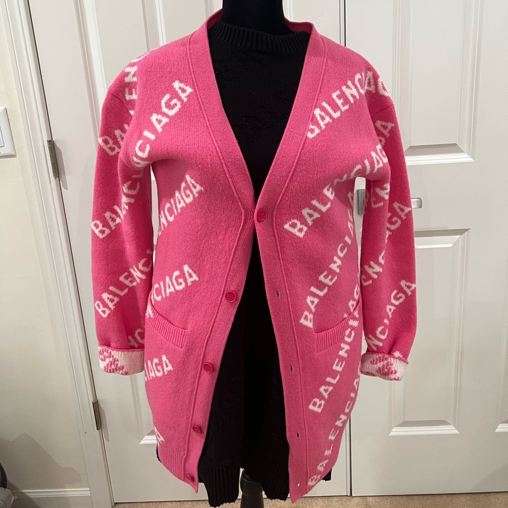 Balenciaga Oversized sweater cardigan sz small